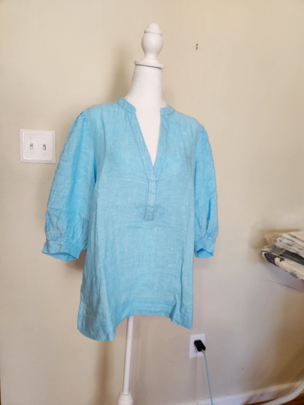 The Lilly Pulitzer Mialeigh Top Plus - Size 16 - Euphoric Blue